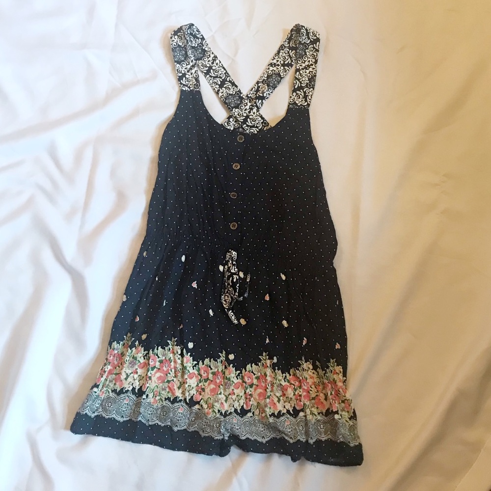 Navy Romper